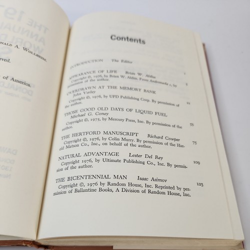 THE 1977 ANNUAL WORLD'S BEST SF Donald A. Wollheim 1977 Book Club Ed hardcover - Foto 7 di 9