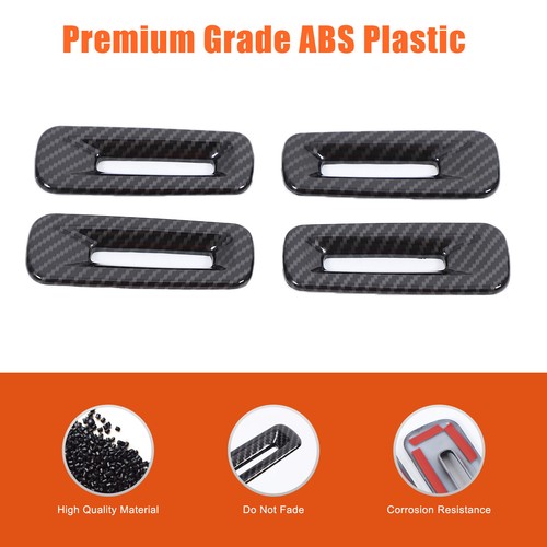 ABS Carbon Car Seat Headrest Button Frame Cover Trim For Rivian R1T/R1S 2020-24 - Picture 2 of 8