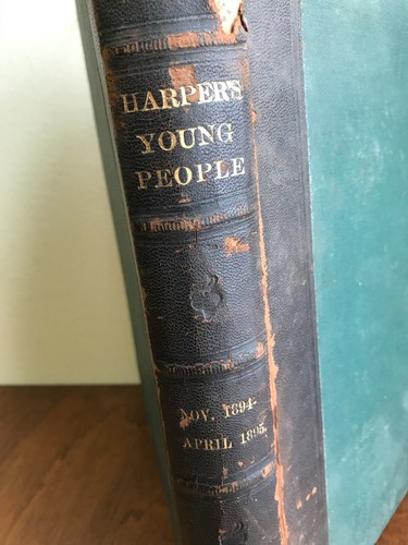 Antique Harpers Young People Magazine Bound Volumes Nov-April 1894-1895 - Picture 2 of 12