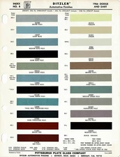 1966 DODGE CHARGER DART GT CORONET 500 MONACO 500 POLARA PAINT CHIPS (PPG)