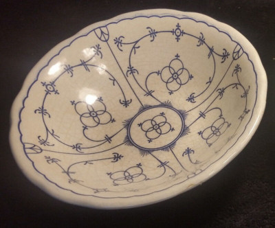 Ironestone Tableware England C.P.  Schüssel Saks indisch blau D. 23,5 cm H. 6,5