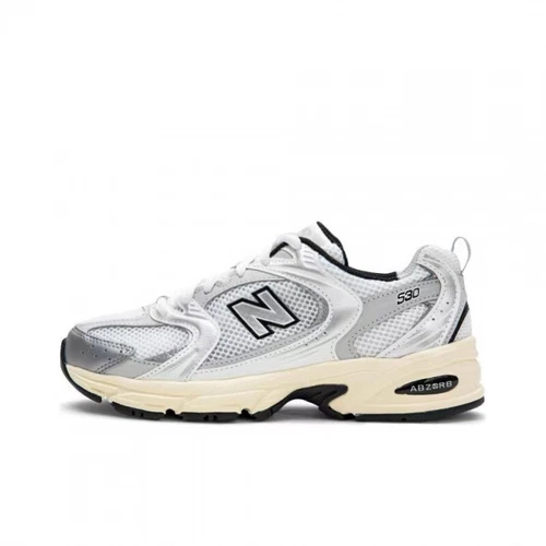 Sneakers NB 530 bianche argento sportive casual mesh morbide moda UK*-* - Foto 13 di 30