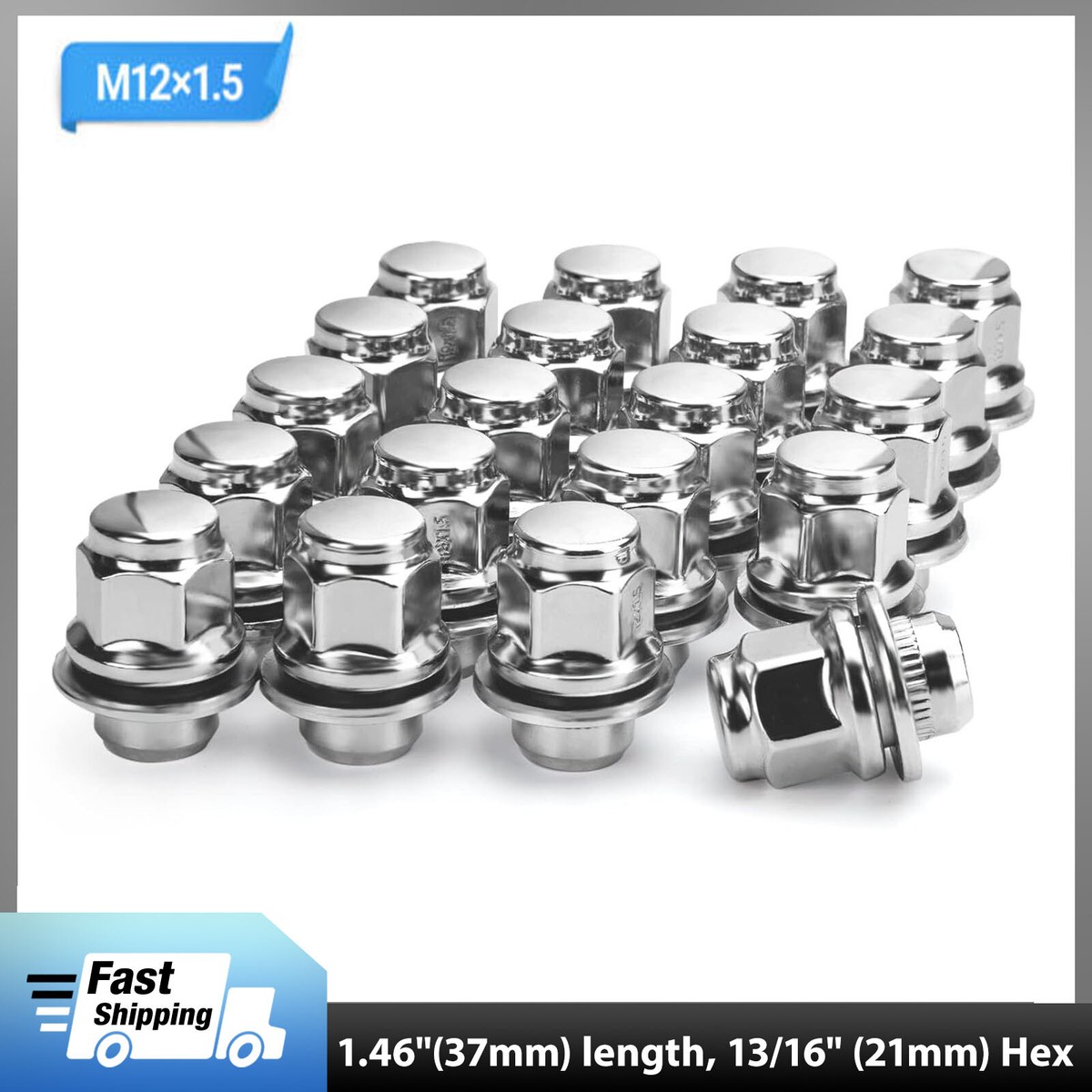 20pcs M12x1.5 Toyota Lug Nuts for Toyota Camry Tacoma Highlander