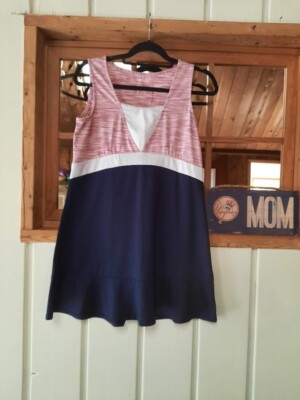 Tail Women's A Line Blue/Pink/White Tennis Dress Sz L | eBay