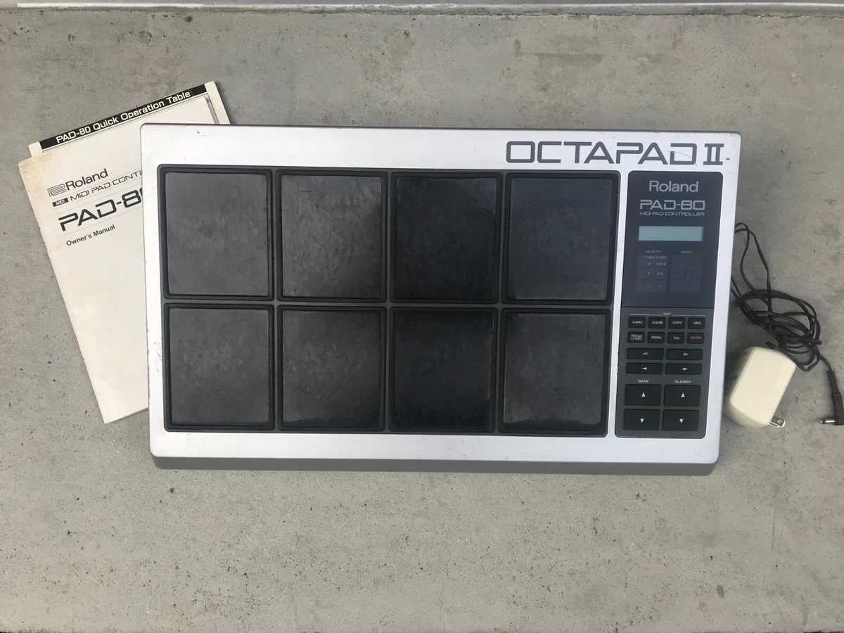 Roland OCTAPAD II Pad 80 with manual Roland rack stand w Bonus 2 Dauz Pads