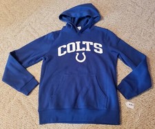Indianapolis Colts Pullover Hooded Sweatshirt Youth Large 10 12 NFL Team Appel
