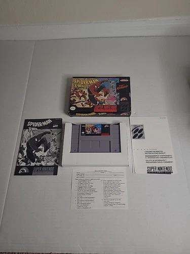 Spider-Man and The X-Men in Arcade's Revenge (Super Nintendo SNES) Complete CIB 