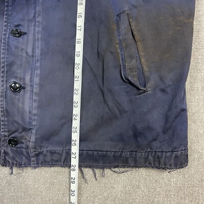 Vintage 60s US Navy N4 Utility Deck Jacket Mens XL Military