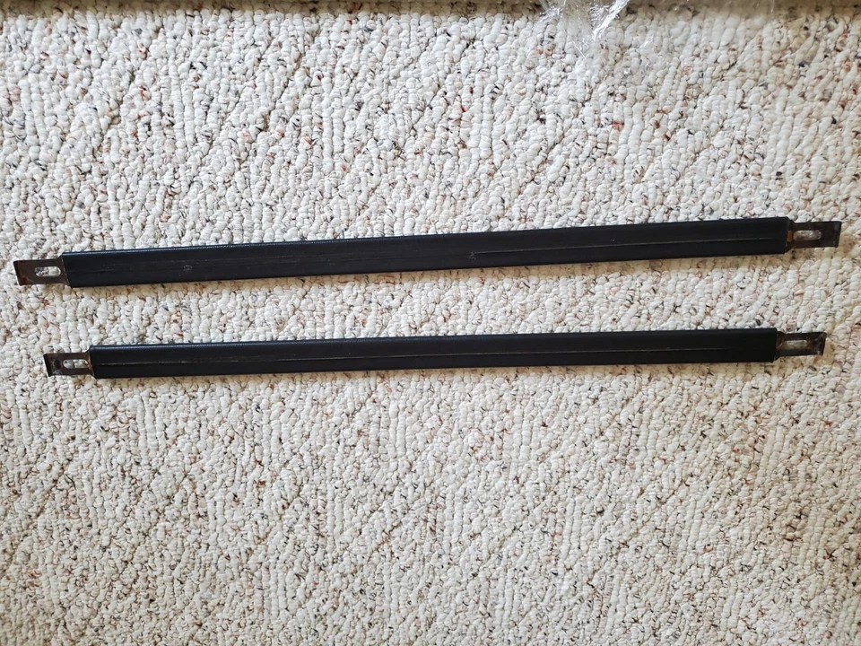 Cadillac Fleetwood 75 1969 1970 limusina puerta trasera tirador correas par negro Foto 3 de 4