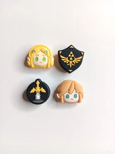 Zelda And Link Thumb Caps For Nintendo Switch