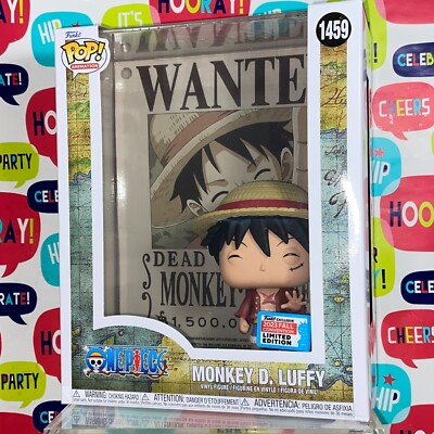Funko Pop! One Piece - Monkey D. Luffy #1459 - Wanted Poster Fall Convention 2023 - NEUF