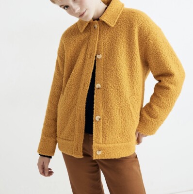 Madewell Bouclé Bomber Jacket