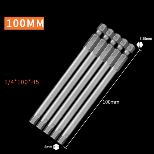 Extra Long 100mm-300mm Hex Key Allen Drill Bit Wrench 1/4 Screwdriver Magnetic - Picture 14 of 39