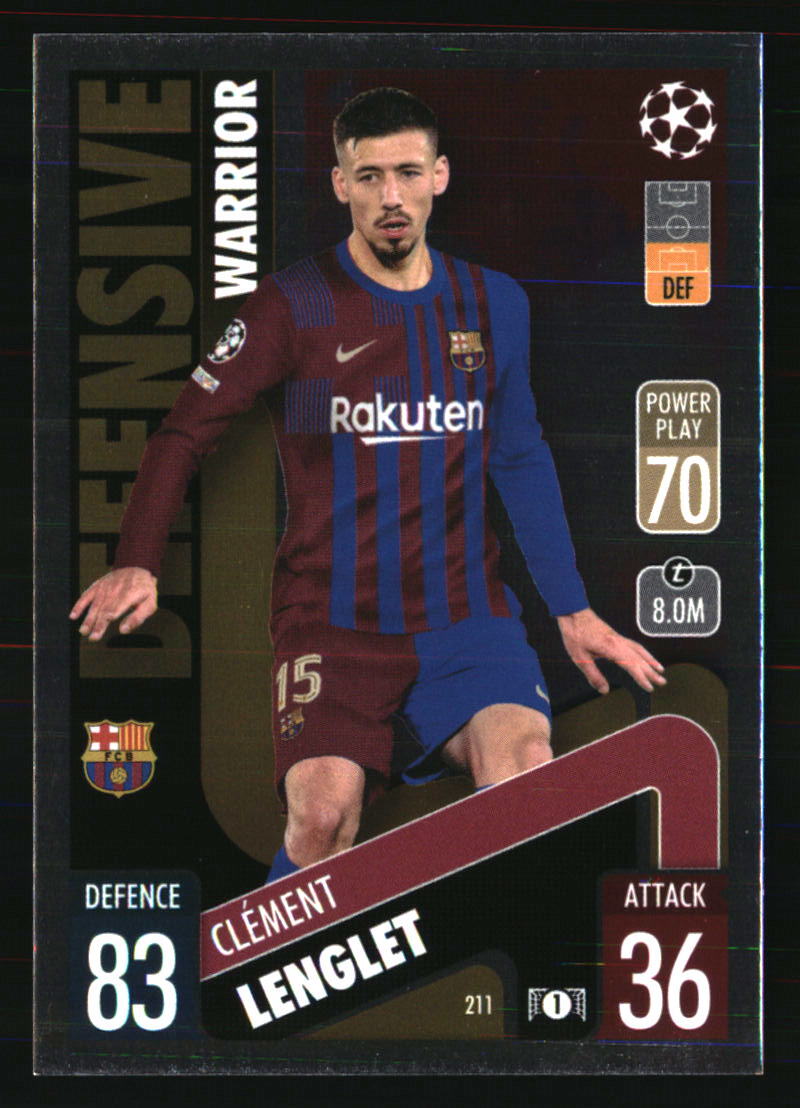 Clement Lenglet 2021-22 Topps Match Attax Champions & Europa League #211 SOCCER