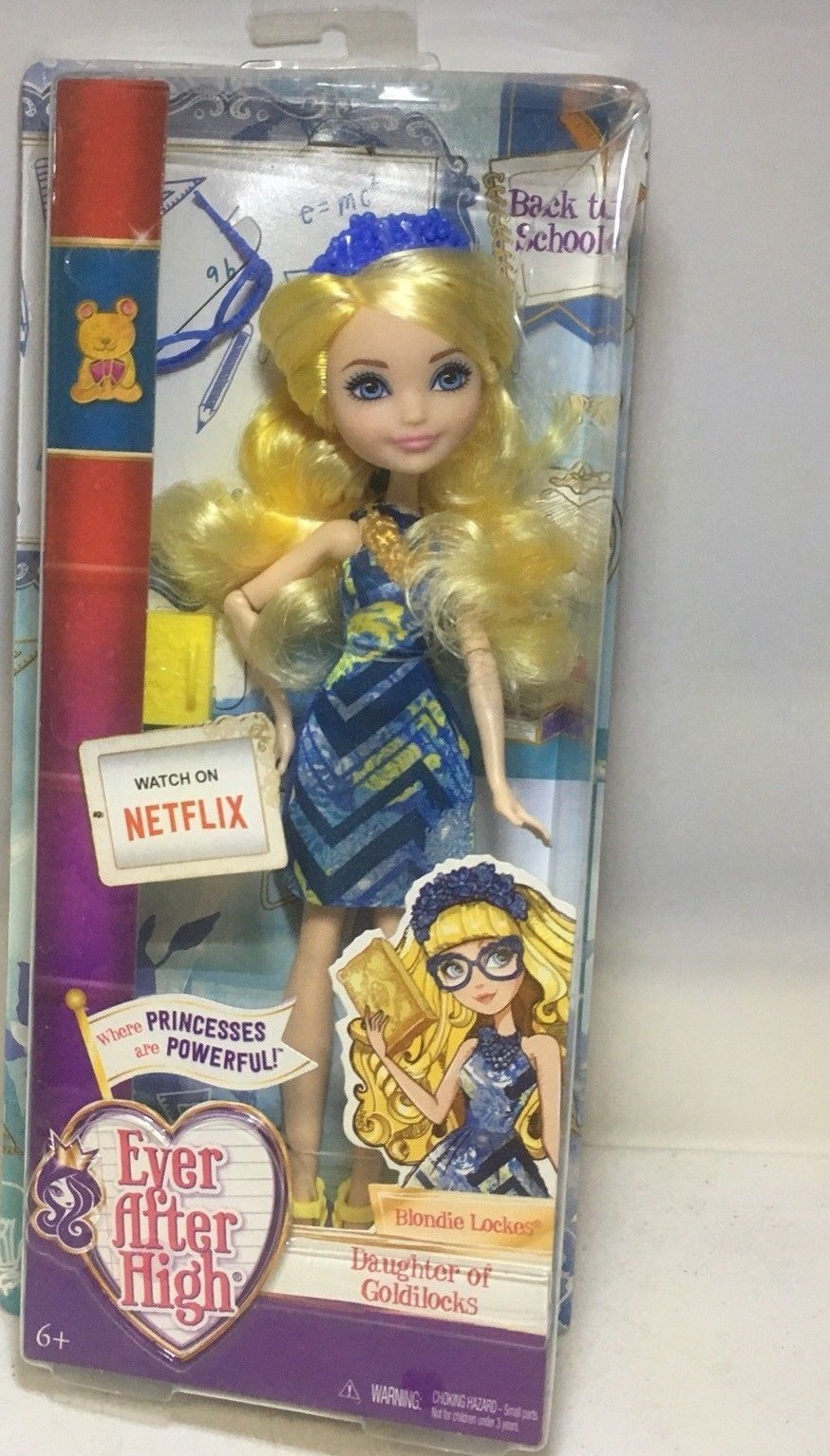 Ever After High Back to School Blondie Lockes Doll Daughter of Goldilocks