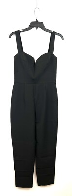 WAYF Women s Dita Black Sleeveless Jumpsuit Size Small