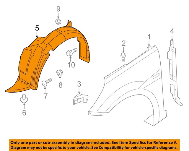 Hyundai 868121R000 Genuine OEM Fender Liner for sale online eBay