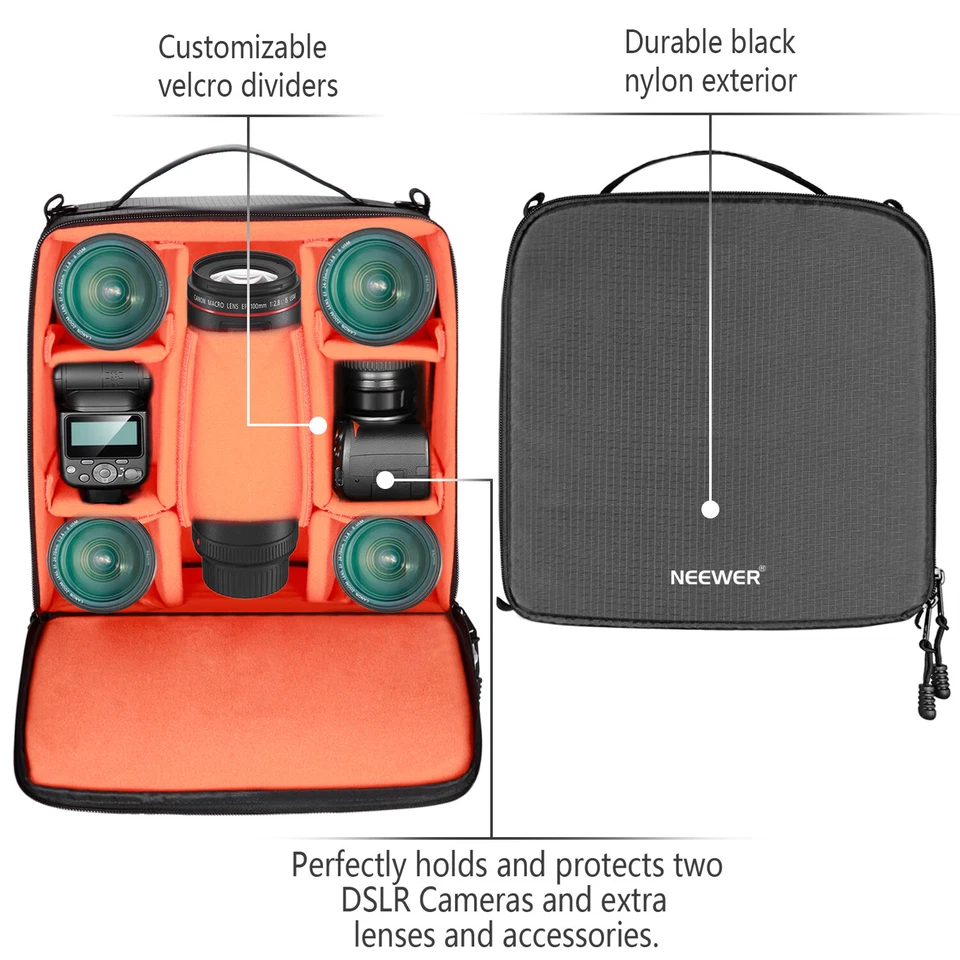 NEEWER гибкий раздел камеры с подкладкой сумка вставить защиты объектива Дамская сумка - Изображение 2 из 4