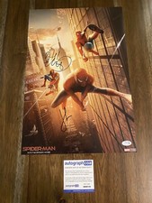 Phil Lord & Jake Johnson ‘Spider-Man Into Spiderverse’ Signed 12x18 Photo ACOA