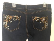 Canyon River Blues Women's Size 8 Dark Blue Stretch Denim Jeans