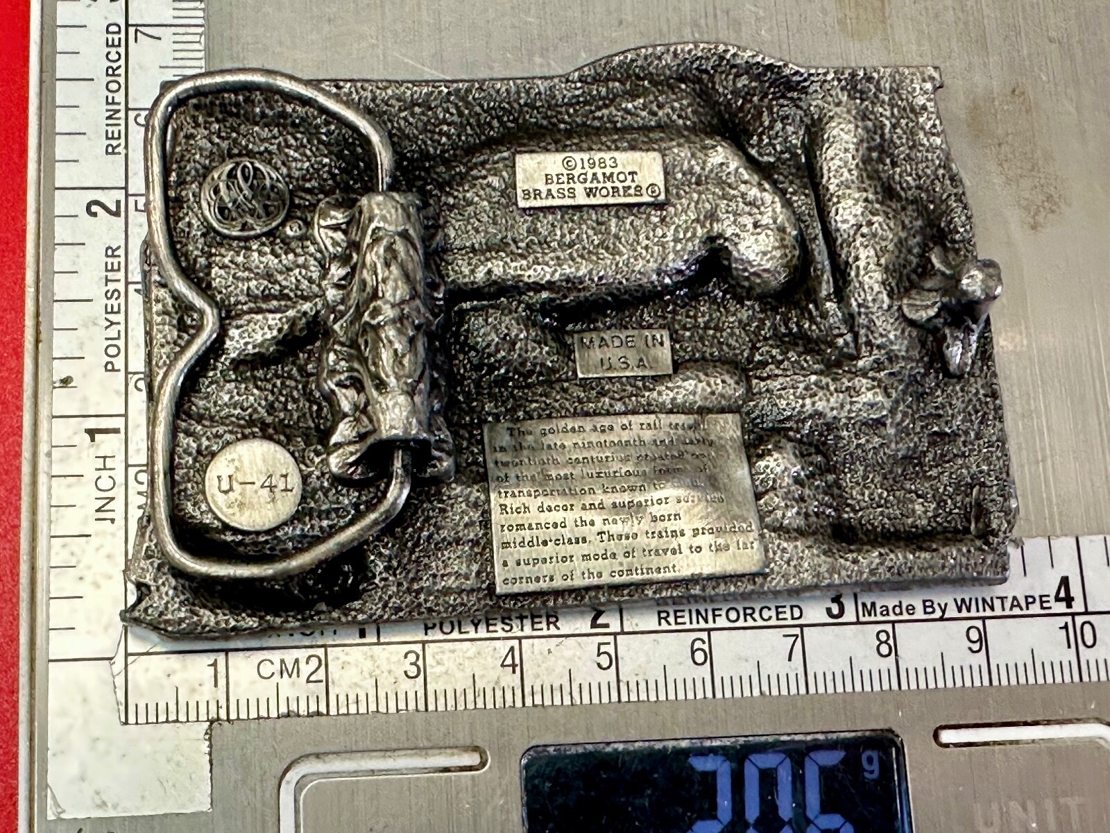 RR Train Steam Engine Under Bridge Collectors 70'… - image 6