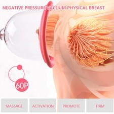 Electric Vacuum Pump Suction Breast Enlargement C/D Cup Breast Lifting Massager