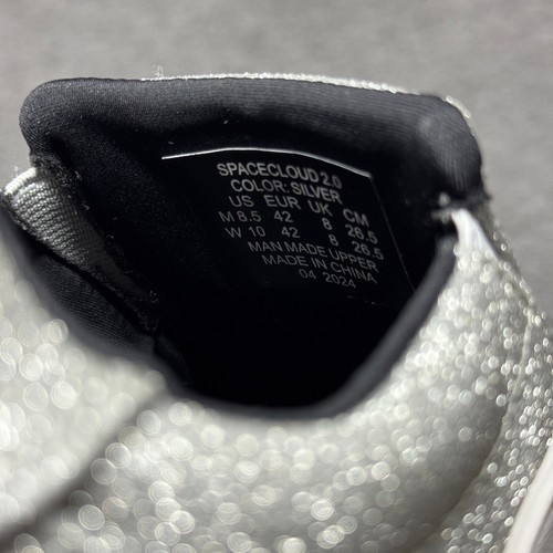 Snibbs Non Slip Work Shoe Spacecloud 2 Silver Diamond Glitter Unisex M 8.5 /W 10 - Picture 2 of 12