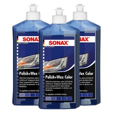 SONAX 1,5 Liter Polish Wax Color NanoPro blau Auto Politur Lack Wachs PKW Farbe
