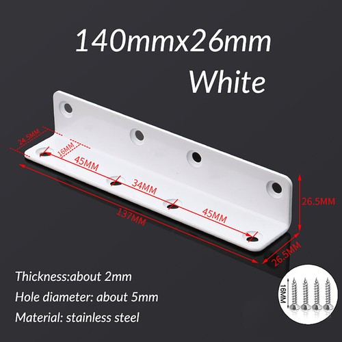 Corner Bracket 90° Right Angle Bracket L Shape Corner Jointing Brace Stainless - Picture 29 of 31