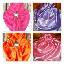 Wild Rag Scarf Western Cowboy Buckaroo Scarves Bandana Cowgirl Silky solids