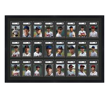 SGC Graded Card Frame Display Holds (24) Slabs Baseball, UV Protection (optional