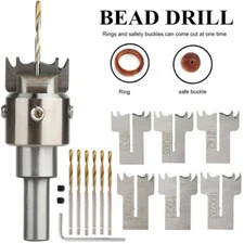 Wood Ring Drill Maker Buddha Beads Drill Bit Milling Cutter Set Woodworking Tool