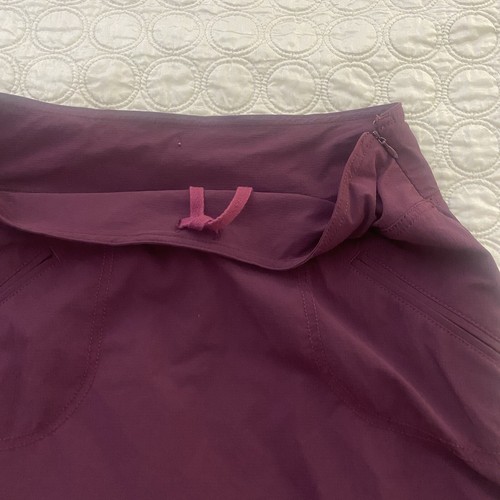 Gonna Athleta Donna 6 Viola Sportiva Skort Schiena Zip Regolabile 16" Elasticizzata - Foto 3 di 11