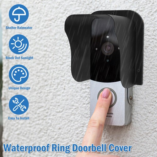 ring video doorbell rain cover metal sun shade shield hood three sided protect\の - Picture 2 of 11