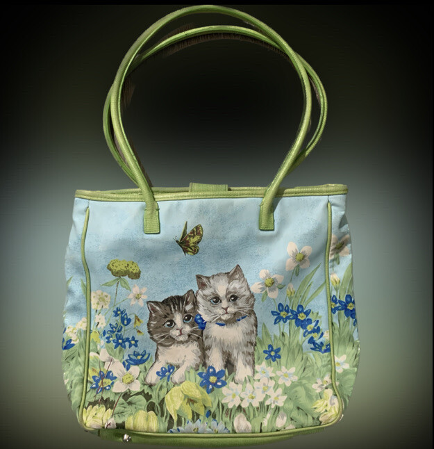 Vintage Y2K Multicolor Cat Butterfly Floral Shoulder Bag | eBay