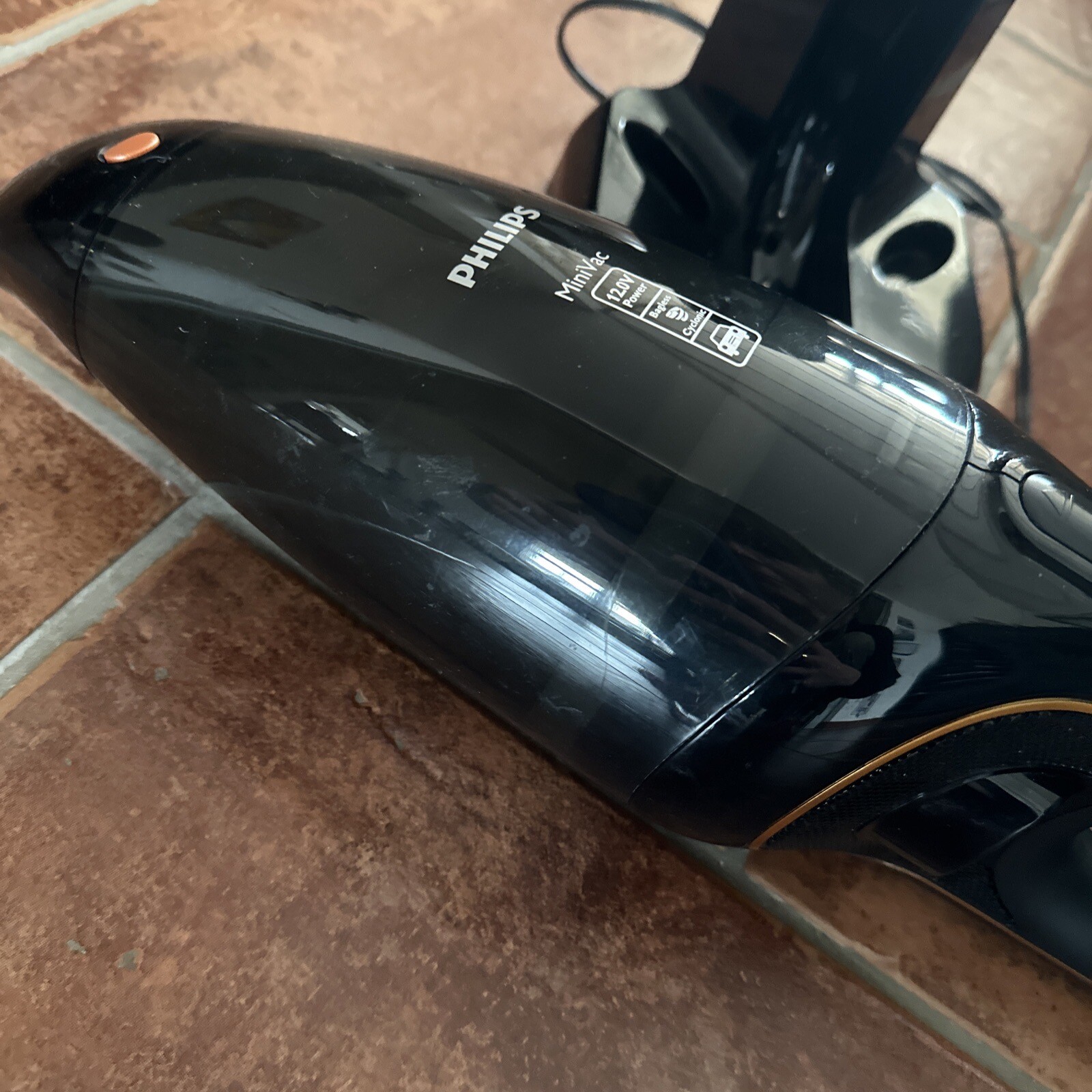 Philips MiniVac FC6149/02 AkkuHandstaubsauger Schwarz/Orange