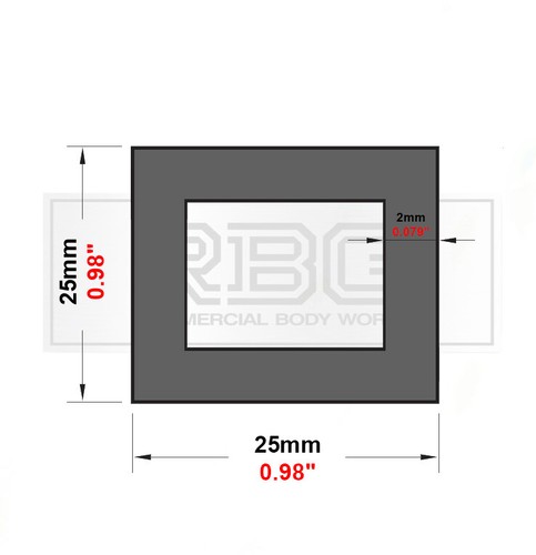 SECCIÓN DE CAJA CUADRADA DE ALUMINIO 100mm-1200mm Tamaños métricos y pulgadas Entrega gratuita en el Reino Unido - Imagen 14 de 29
