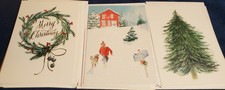 18 DELUXE Assorted Hallmark Christmas Greeting Cards with 3 Beautiful Designs