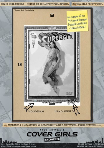 Supergirl SEXY Kara Danvers Melissa Benoist Helen Slater DC Comic Signed Print - 第 6/16 張圖片