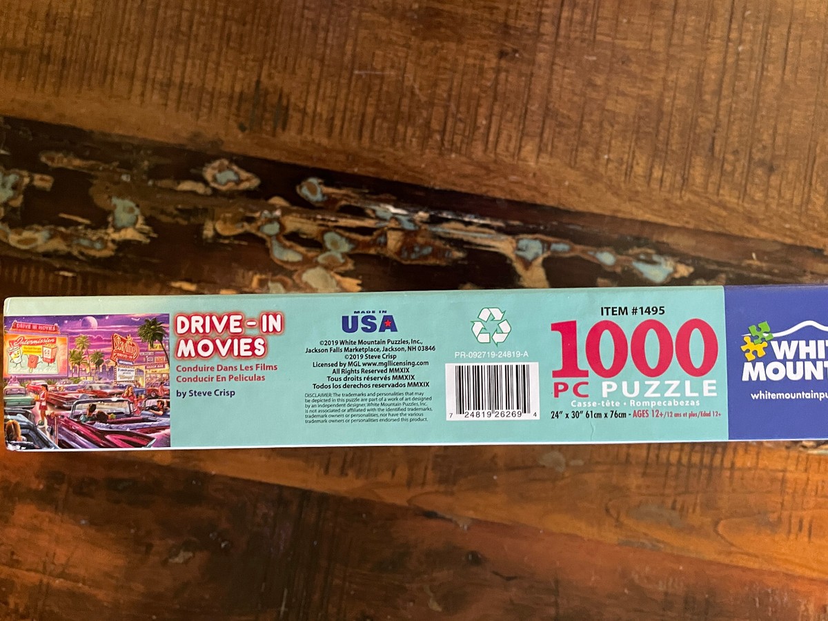 Drive-in Movies, White Mountain, 1000 pieces : r/Jigsawpuzzles
