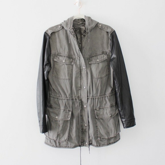 Talula / Aritzia Balfour Trooper Military Jacket Grey… Gem