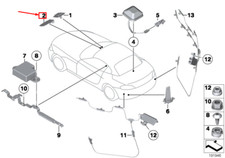 BMW Z4 Roadster E89 DAB-Antenne 65209123784 NEU ORIGINAL