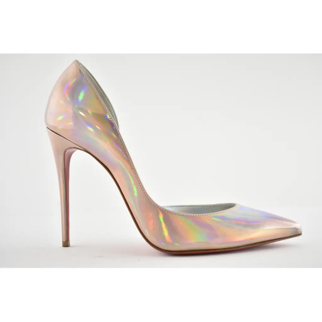 Christian Louboutin IRIZA 100パテントコーラルピンク Christian Louboutin | Iriza 100 beige patent pump | Savannahs
