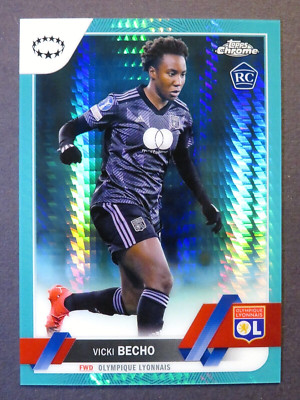 2022/23 Topps Chrome UEFA Women's Soccer Vicki Becho Aqua Rookie Card #98 France
