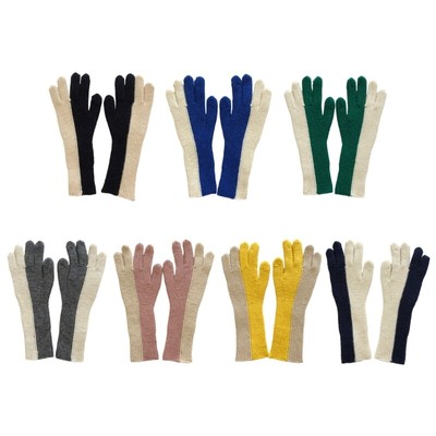 Full Finger Mittens Knitted Gloves Christmas Presents for Women Men