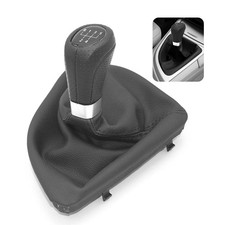 5 Gang Schaltknauf Schwarz Schaltsack Leder Für BMW 1er E81 E82 E87 E88