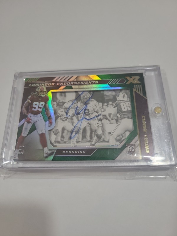 2020 Panini XR Football RC Luminous Endorsements Auto Chase Young 1/5, 1/1