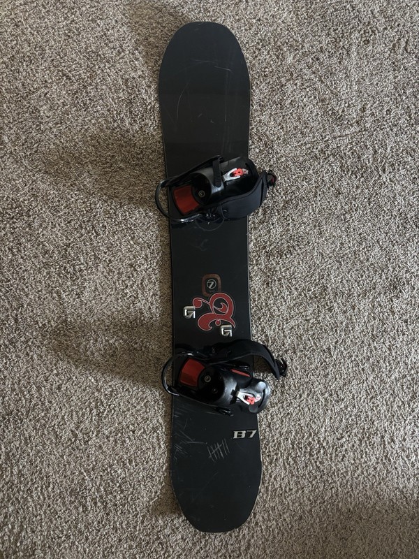 Vintage 2002 Burton Seven 7 Snowboard 151cm Gigi Ruf Pro Model Double G Retro