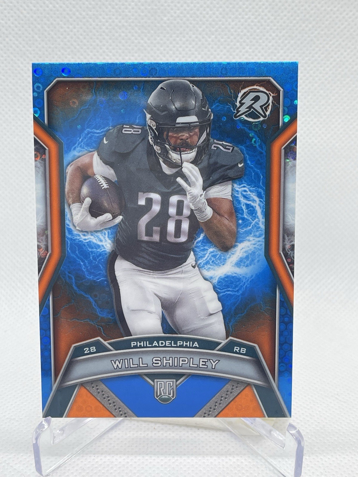 2024 Topps Resurgence - Rookies Will Shipley #175 Blue & Orange Spark Refractor