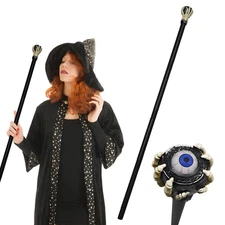 Voodoo Skeleton Hand Eyeball Wizard Staff Witch Stick Cosplay Adult Costume Prop
